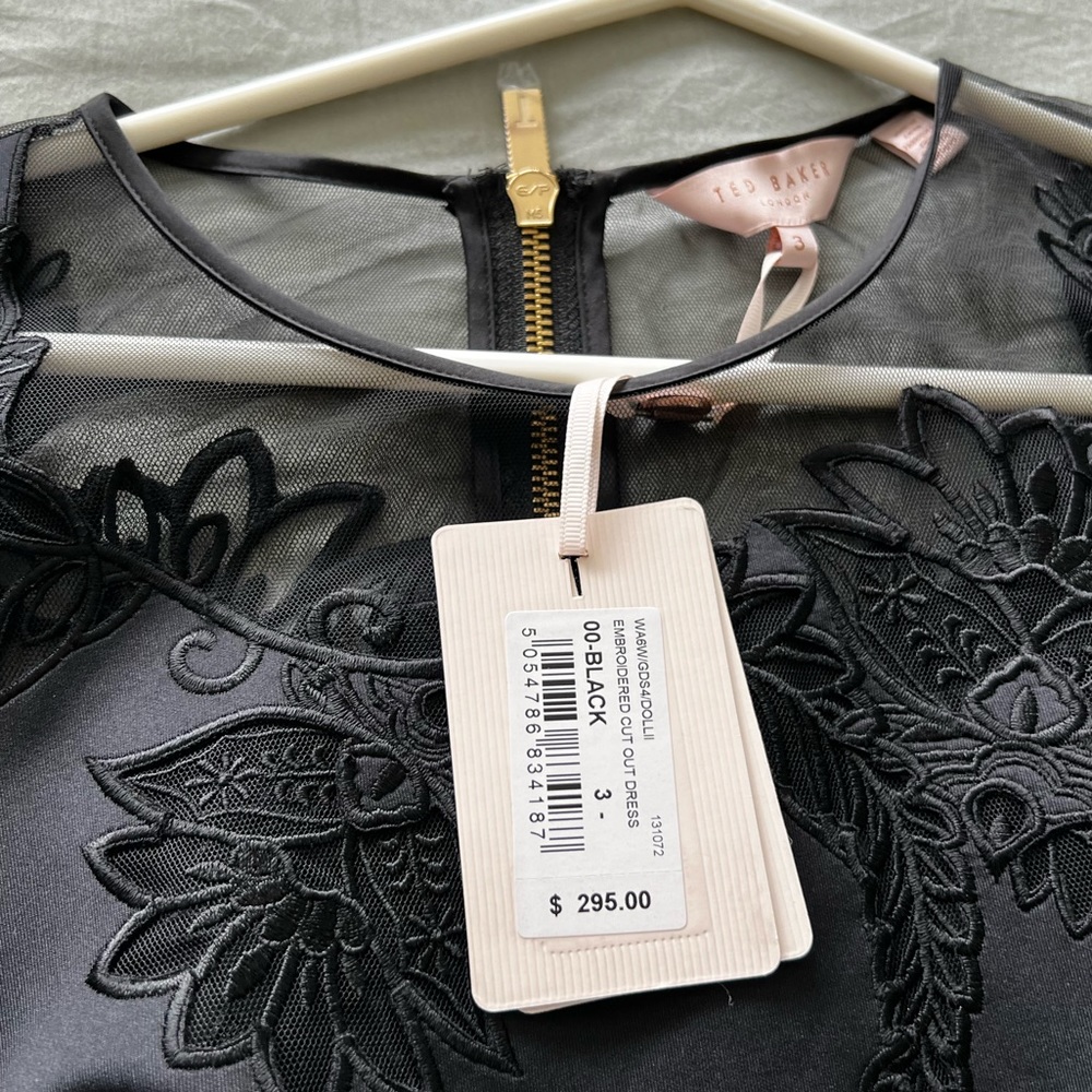 NWT black Ted baker dress size 3 (8-10)
